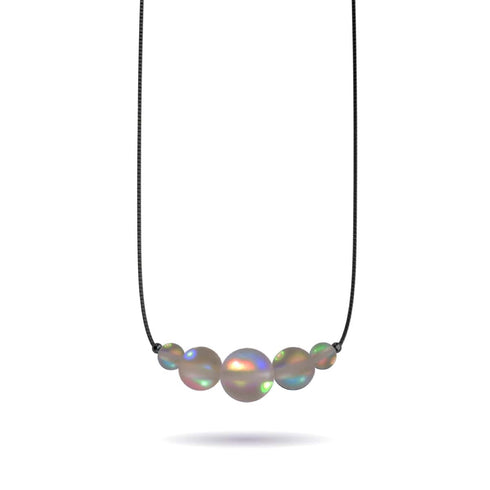 Schokolade | 925 Sterling Silber Rotguss | Meerjungfrau Glas Unendlichkeitsverschluss Halskette